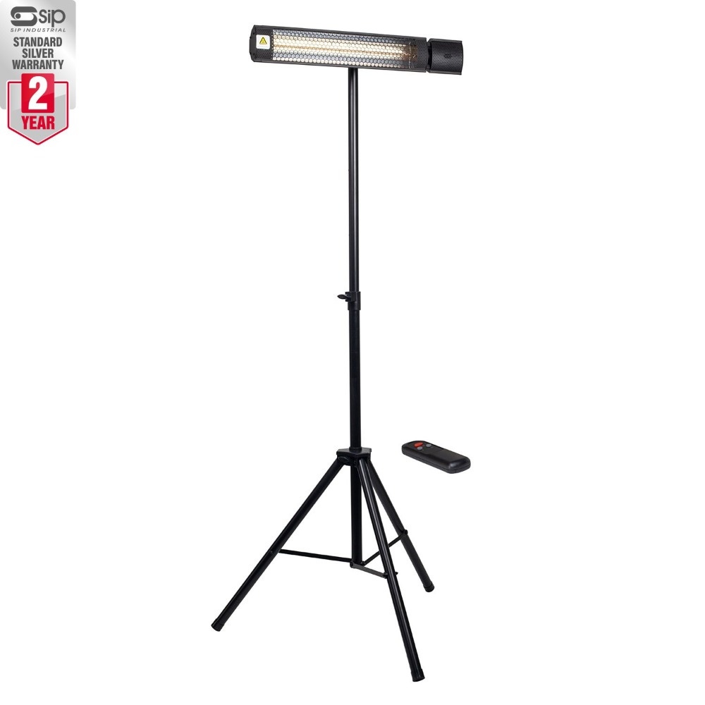 SIP 09586P Universal Halogen Heater w/ Remote Control and Stand