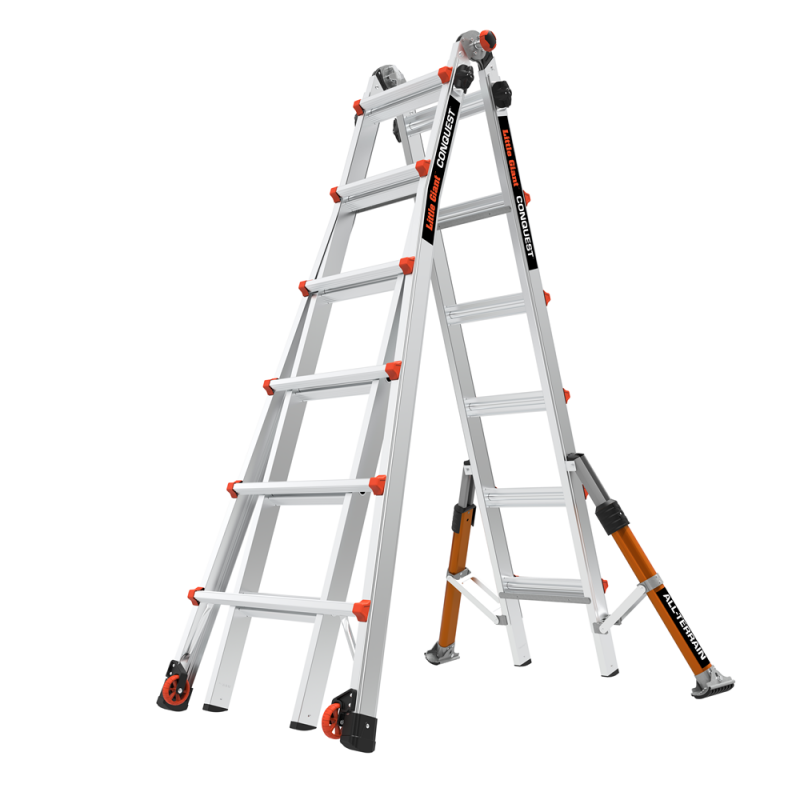 TB Davies 1304-026 6 Rung Little Giant Conquest All-Terrain Multi-Purpose Ladder