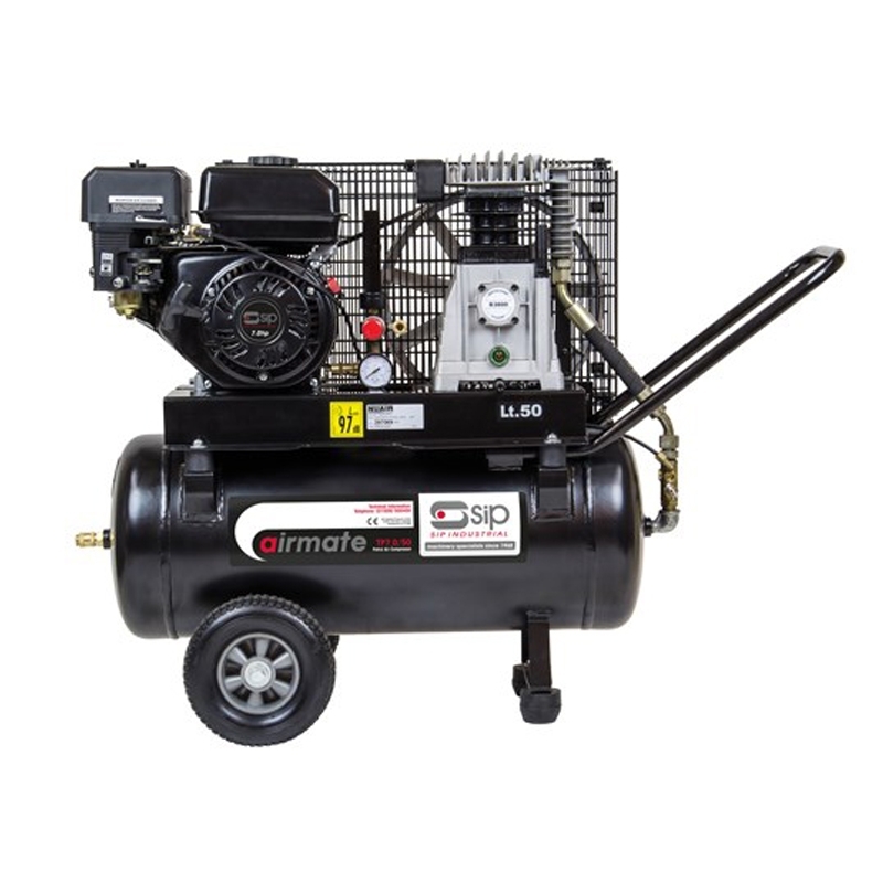 SIP 06217 TP7.0/50 Belt-Driven Petrol Air Compressor