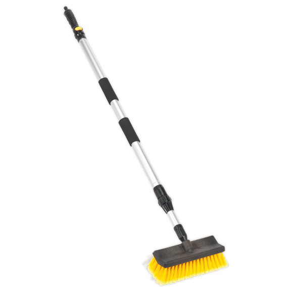 Sealey CC50 Large Angled Flo-Thru Brush with 1.7m Telescopic Handle