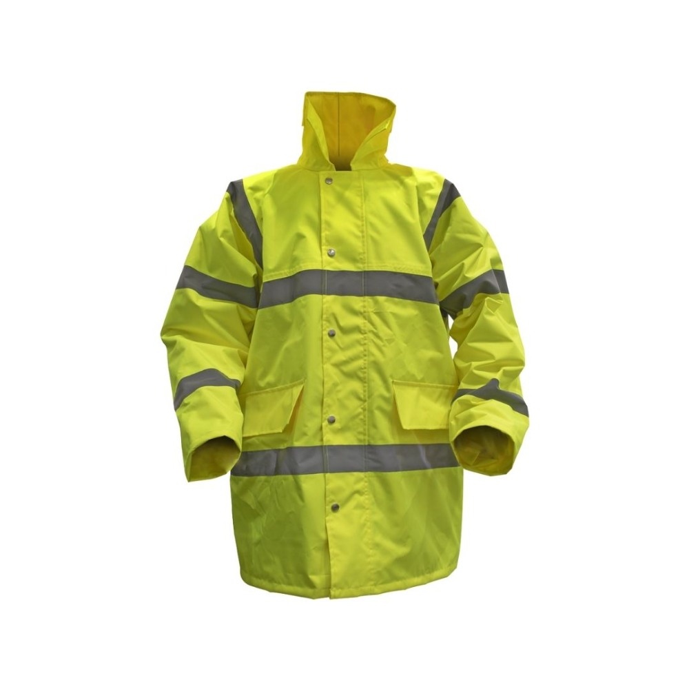 Sealey 806XXL Hi-Vis Yellow Motorway Jacket with Quilted Lining - XX-Large