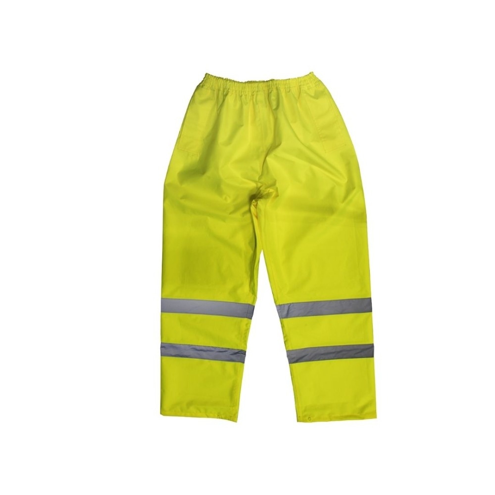 Sealey 807L Hi-Vis Yellow Waterproof Trousers - Large