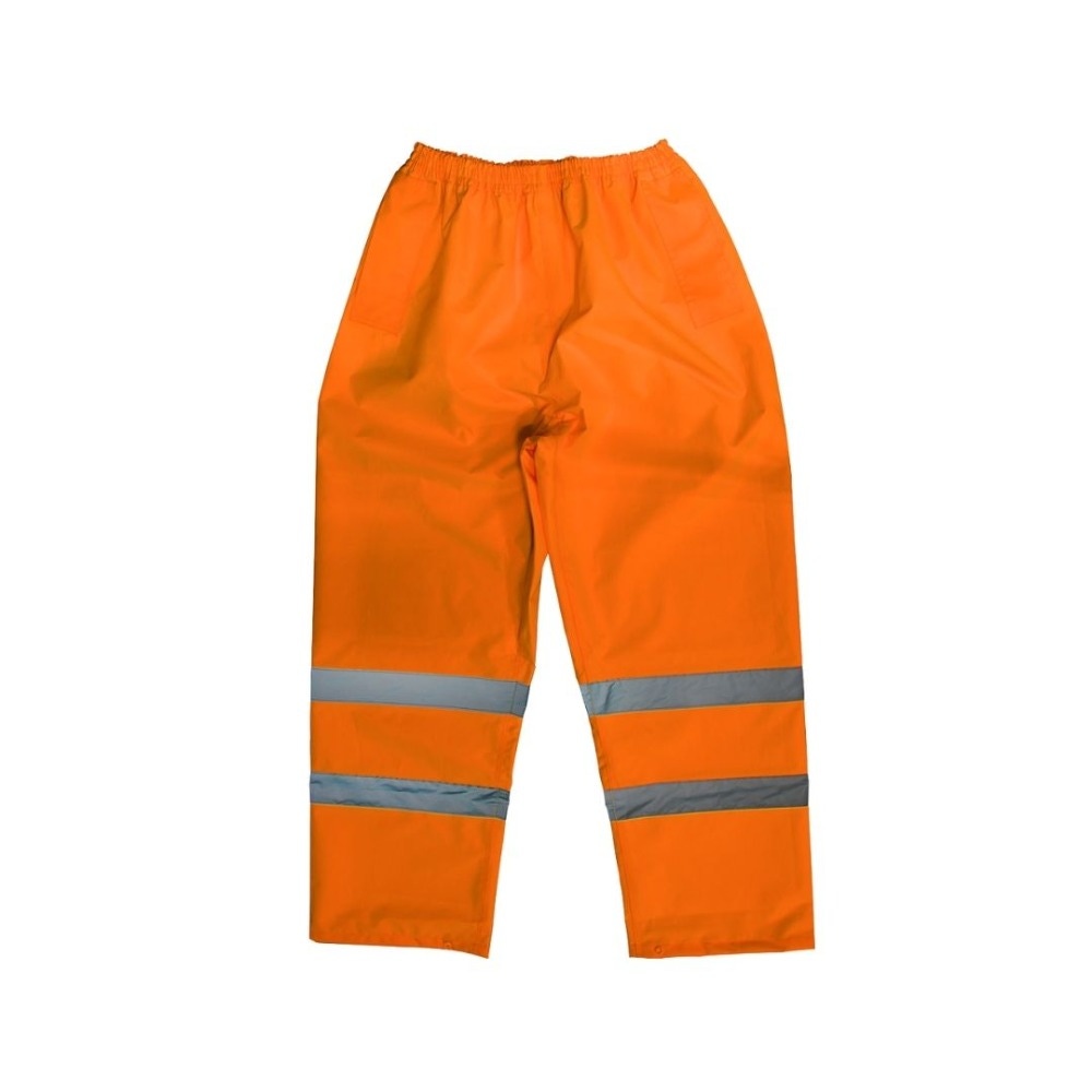 Sealey 807LO Hi-Vis Orange Waterproof Trousers - Large