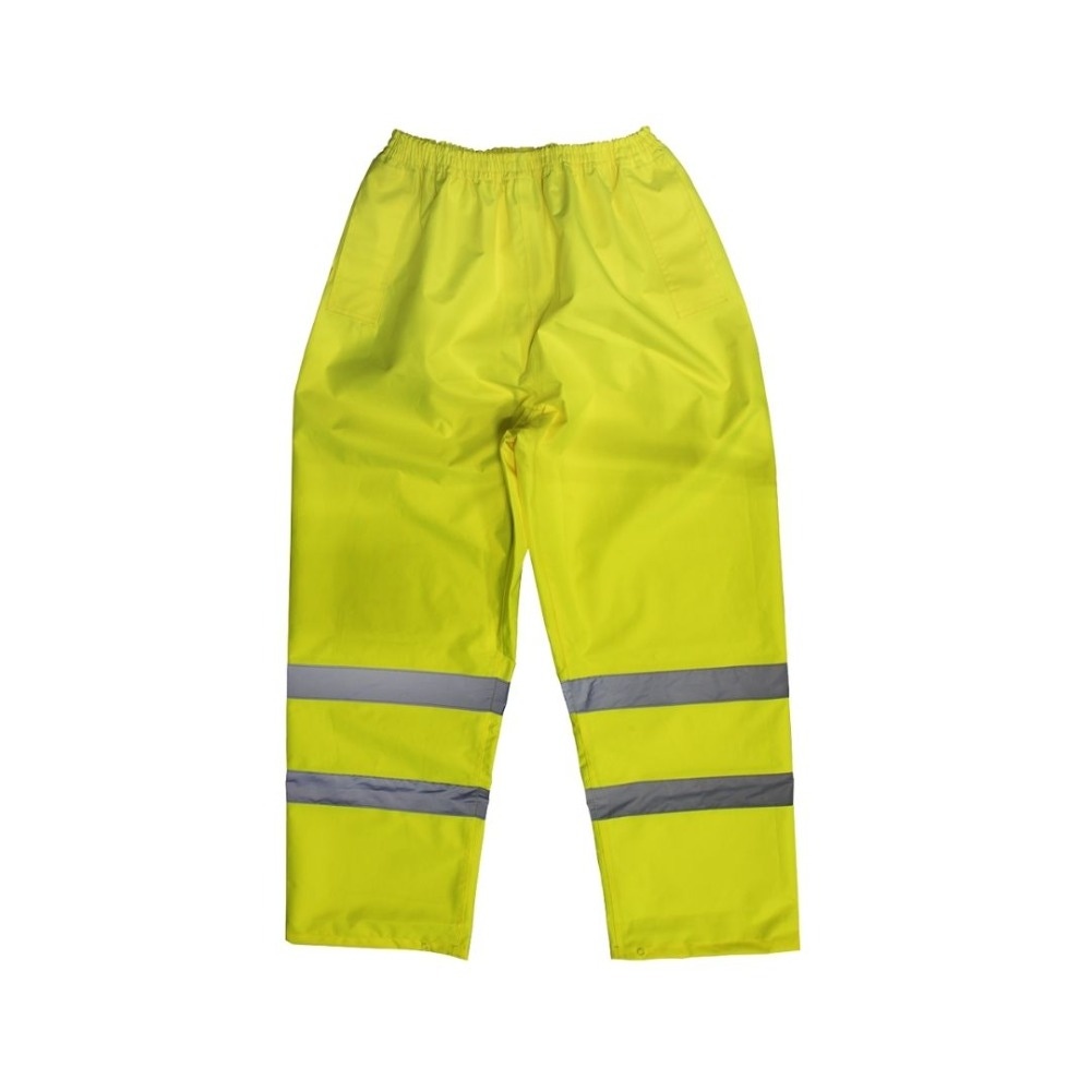 Sealey 807M Hi-Vis Yellow Waterproof Trousers - Medium