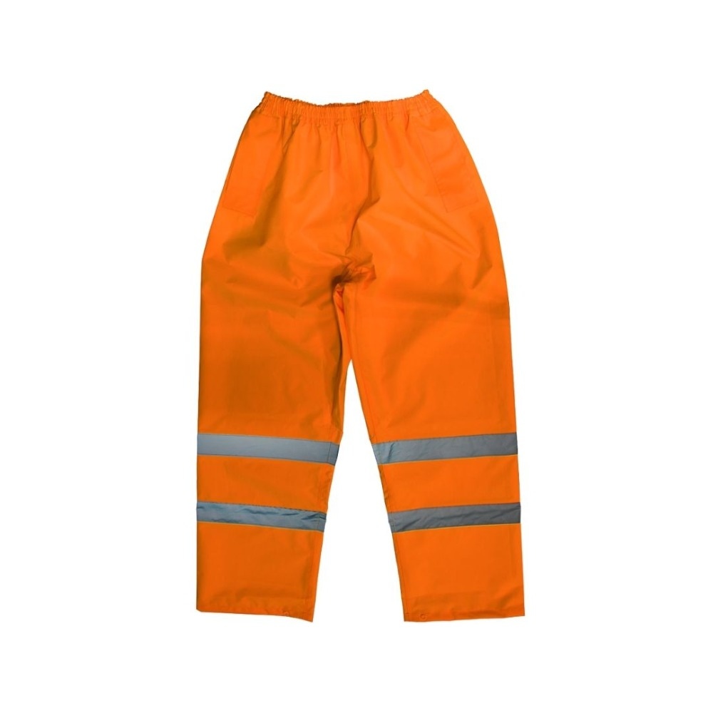 Sealey 807XLO Hi-Vis Orange Waterproof Trousers - X-Large