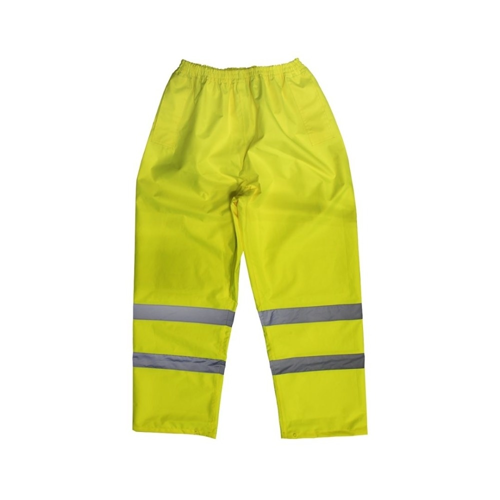 Sealey 807XXL Hi-Vis Yellow Waterproof Trousers - XX-Large