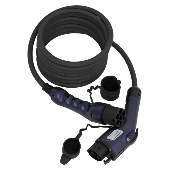 Sealey EVCC1232 EV Charging Cable Type 1 to Type 2 32A 5m