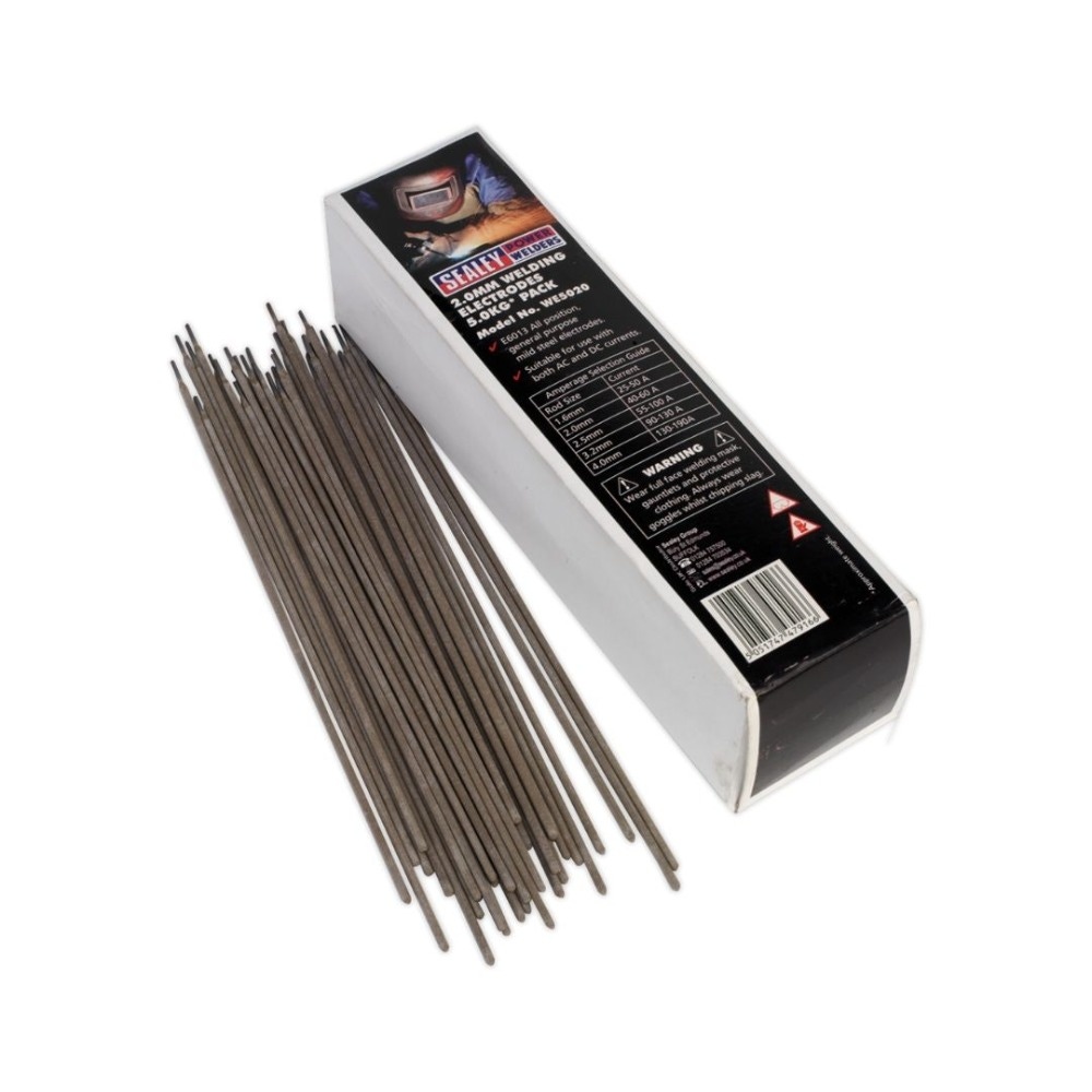 Sealey WE5020 Welding Electrodes Ø2 x 300mm 5kg Pack