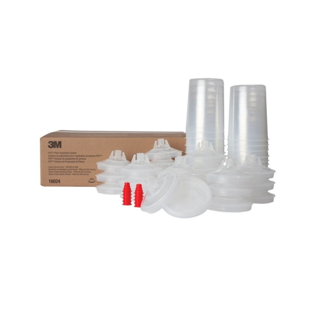 3M PPS Lid & Liner Kits, Large, 850 ml, 200 µ