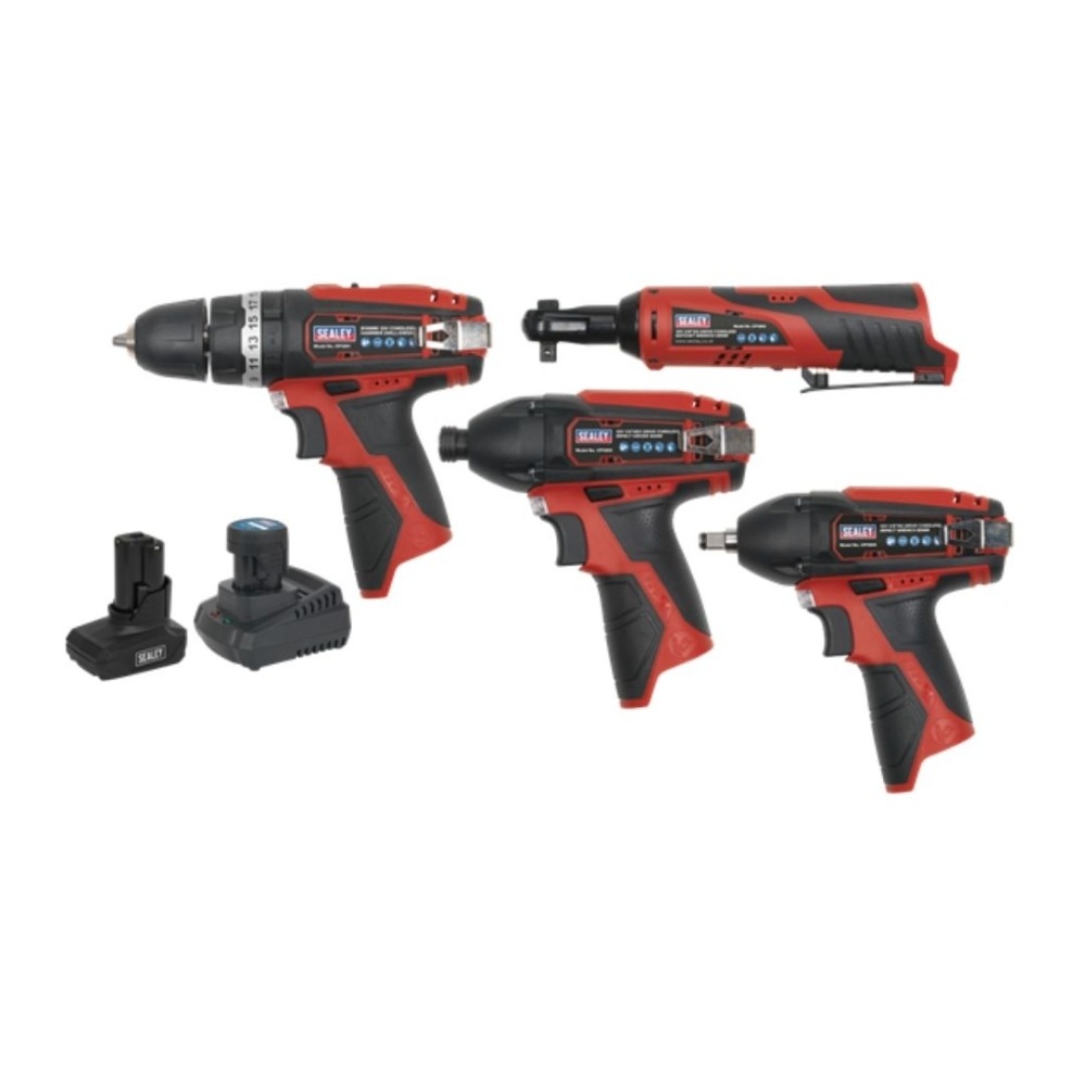 Sealey CP1200COMBO SV12 Series 4 x 12V Cordless Power Tool Combo Kit