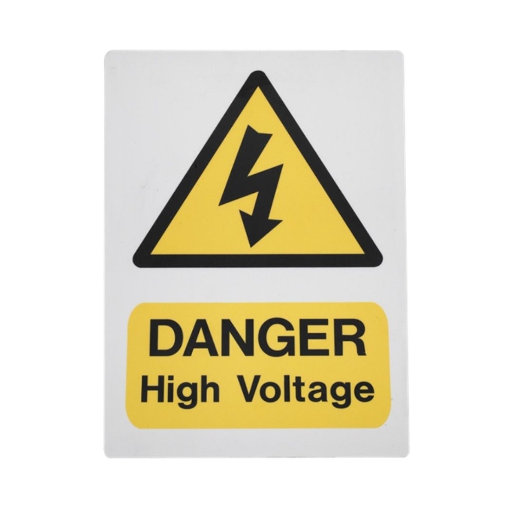 Sealey HVSA4 High Voltage Warning Sign 200 x 300mm