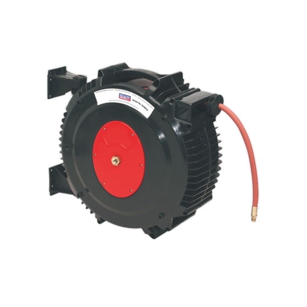 Sealey SA8812 Retractable Air Hose Reel 15m Ø13mm ID Rubber Hose