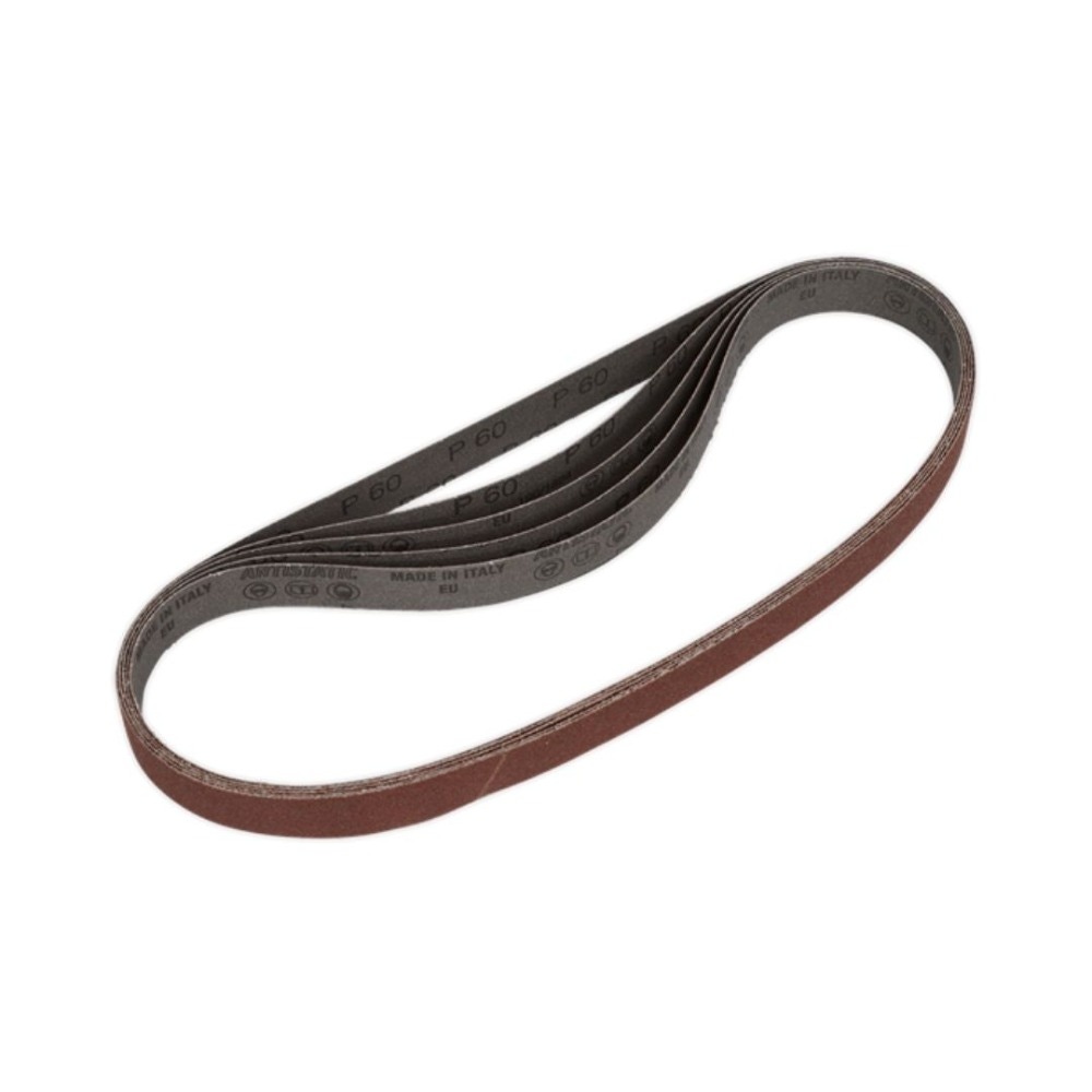 Sealey SB0020 Sanding Belt 25 x 762mm 60Grit Pack of 5