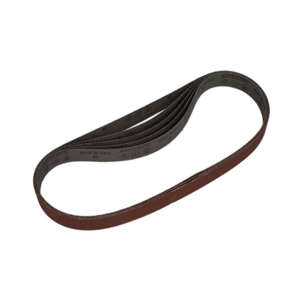 Sealey SB0021 Sanding Belt 25 x 762mm 80Grit Pack of 5