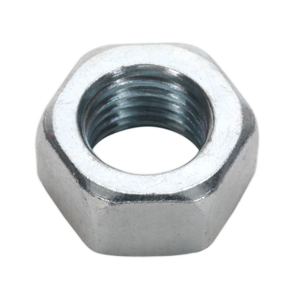 Sealey SN16 Steel Nut DIN 934 - M16 Zinc Pack of 25