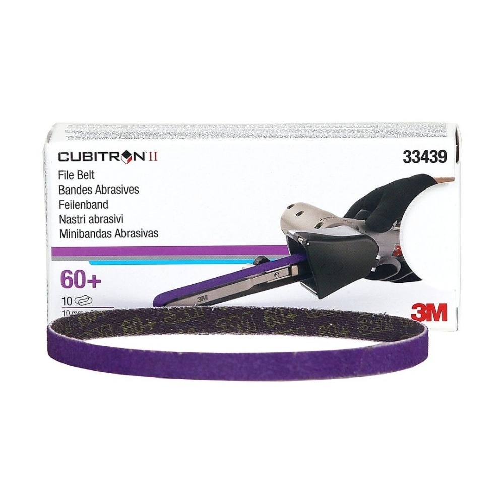 3M Cubitron II File Belt 786F, 10 mm x 330 mm, 60+ (Pack of 10)