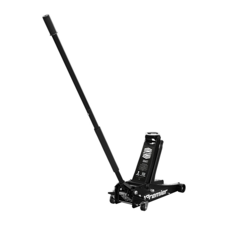 Sealey 3040AB Trolley Jack 3tonne Rocket Lift Black