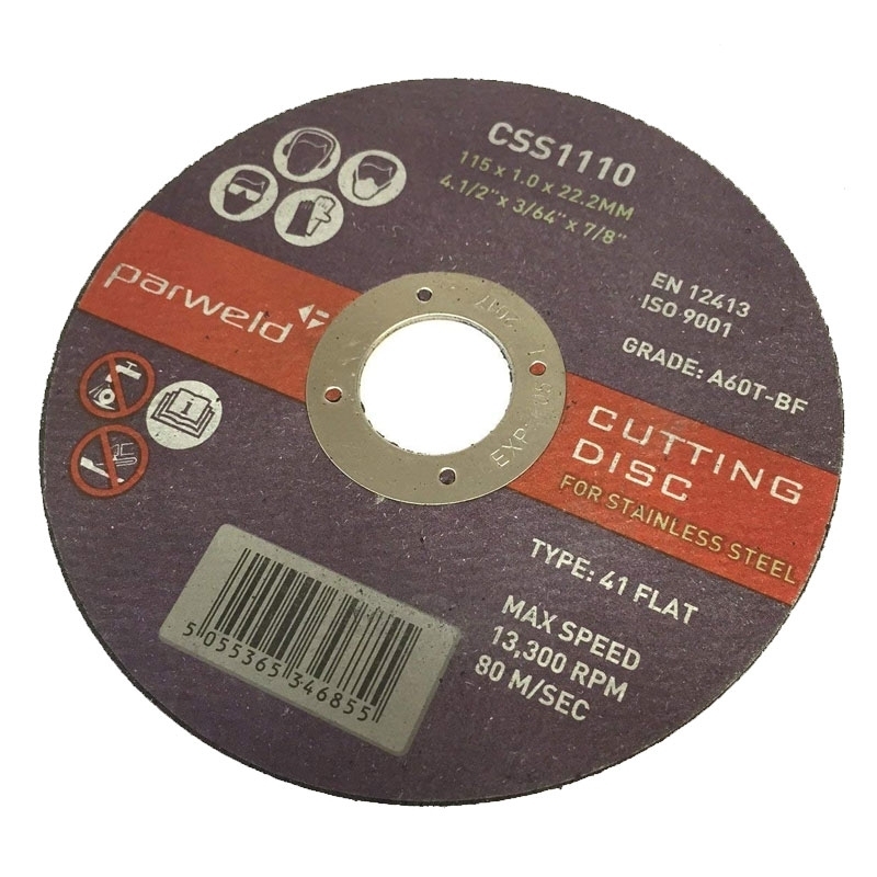 Parweld CSS1110 Super Thin Cutting Disc 115x1.0x22mm/4 1/2