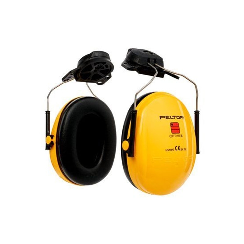 3M PELTOR Optime I Ear Defenders, 26 dB, Yellow, Helmet Mounted attachment, H510P3K-405-GU