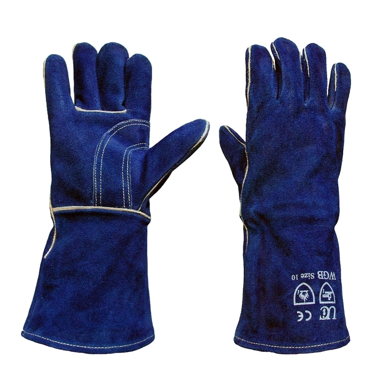 WGB Quality Welding Gloves - Blue, Size 10