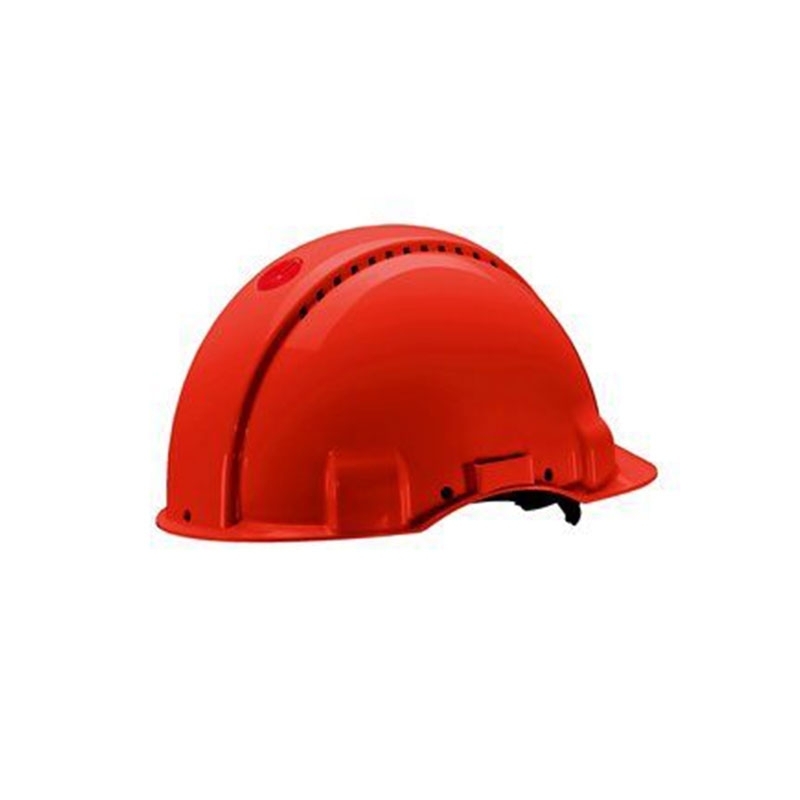 3M PELTOR G3000 Safety Helmet with Uvicator Sensor, Pinlock, Ventilated, Leather Sweatband, Red, G3000DUV-RD