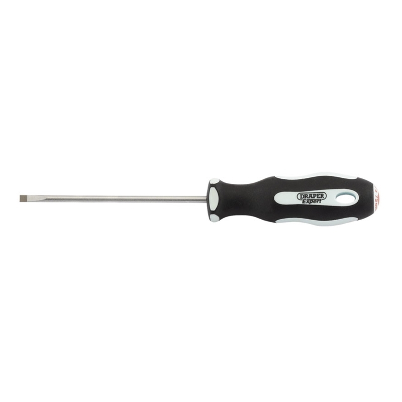 Draper 34971 Plain Slot 3 x 75mm Soft Grip Parallel Tip Screwdriver