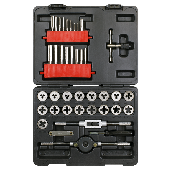 Sealey AK3039HM Tap & Hex Die Set 39pc