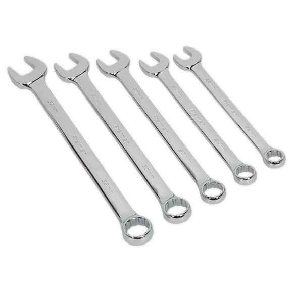 Sealey AK6329 Combination Spanner Set 5pc Jumbo Metric