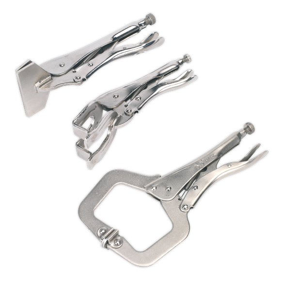 Sealey AK67 C' Clamp & Welding Clamp Set 3pc