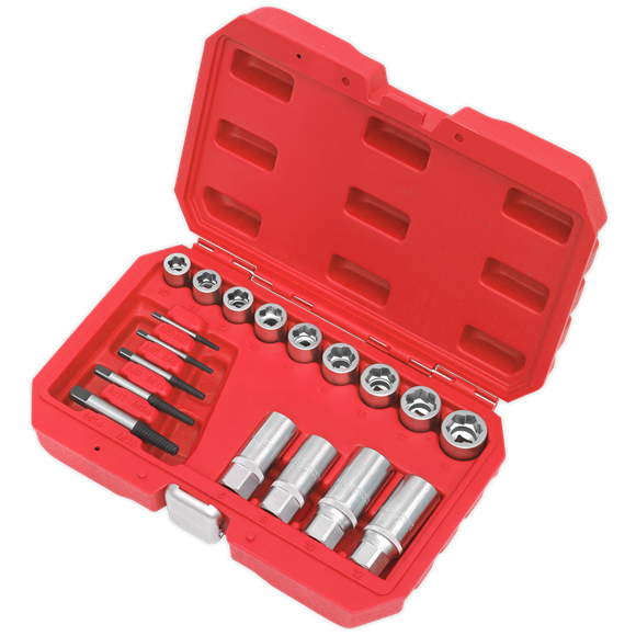 Sealey AK751 Bolt, Stud & Screw Extractor Set 18pc