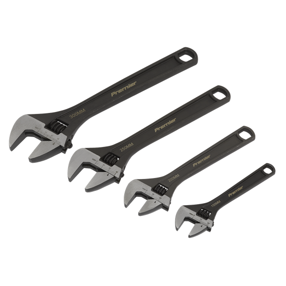 Sealey AK9567 Adjustable Wrench Set 4pc