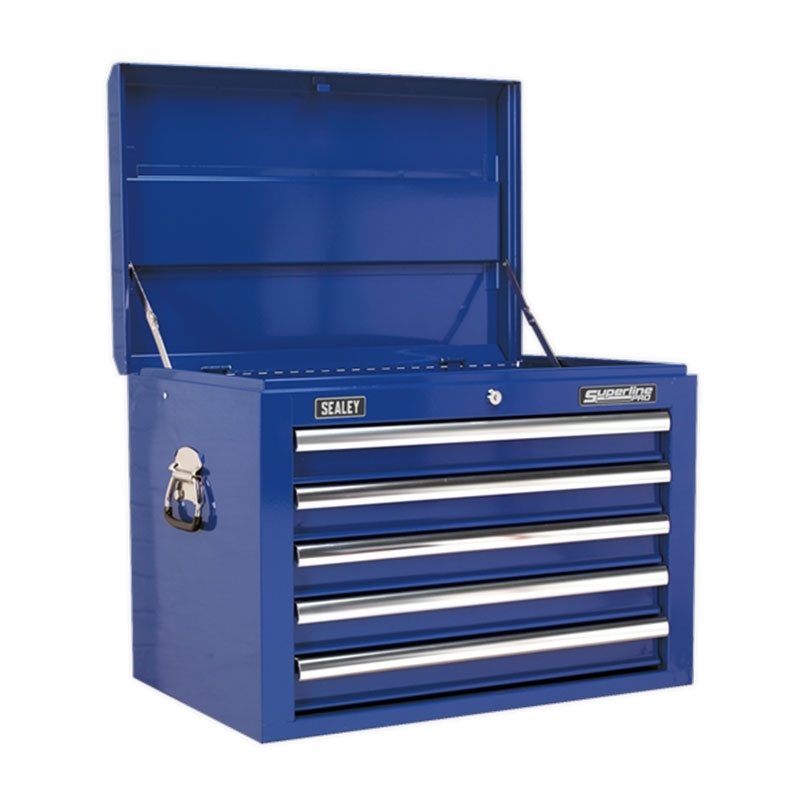 Sealey AP26059TC Topchest 5 Drawer with Ball Bearing Slides - Blue