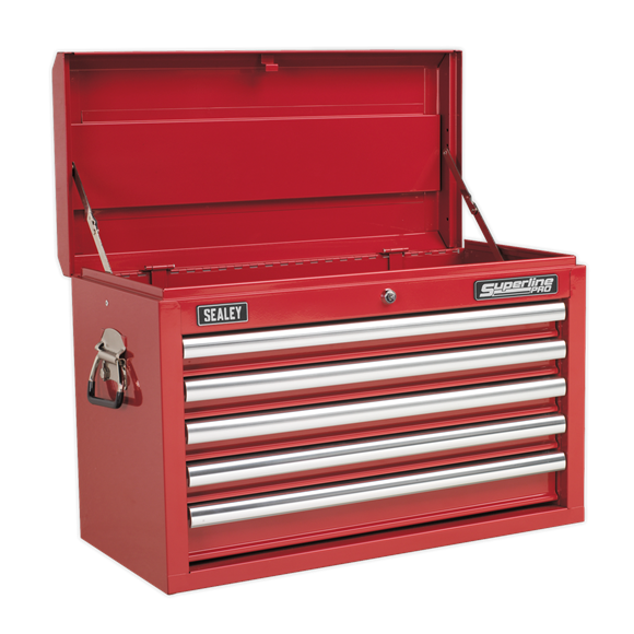 Sealey AP33059 Topchest 5 Drawer with Ball Bearing Slides - Red