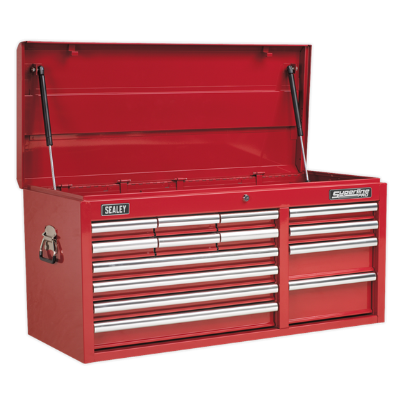Sealey AP41149 Topchest 14 Drawer with Ball Bearing Slides Heavy-Duty - Red