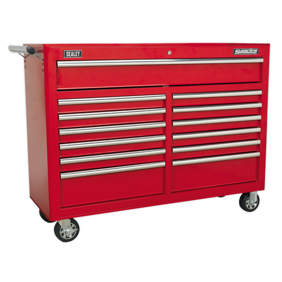 Sealey AP5213T Rollcab 13 Drawer with Ball Bearing Slides - Red