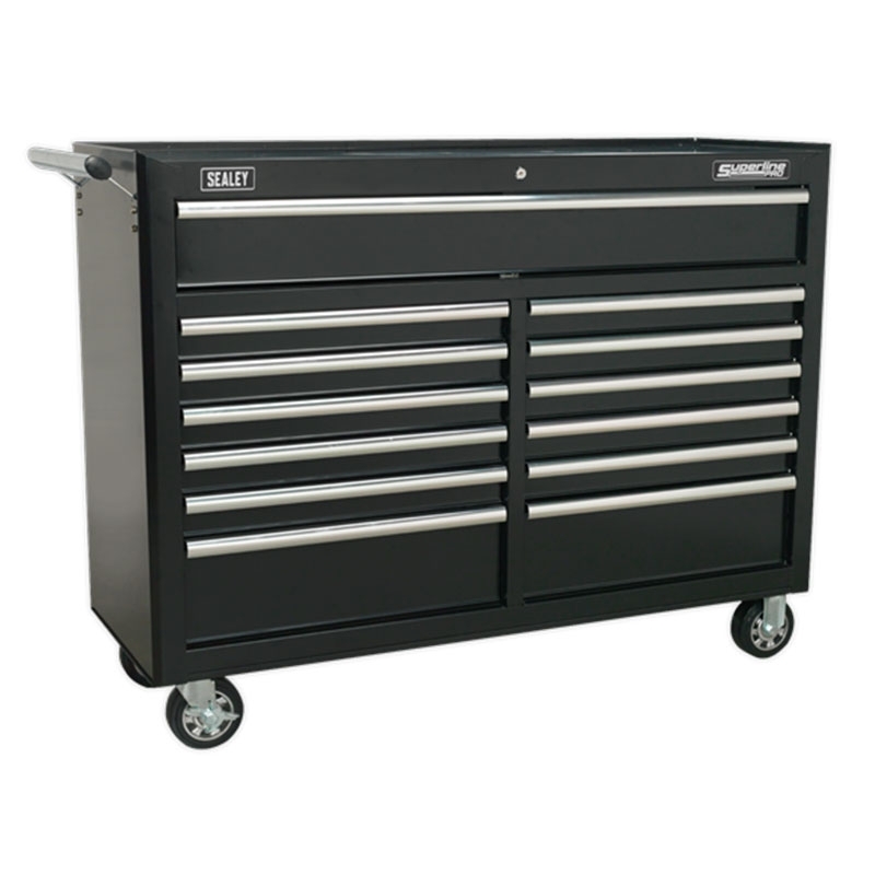 Sealey Rollcab 13 Drawer with Ball Bearing Slides - Black