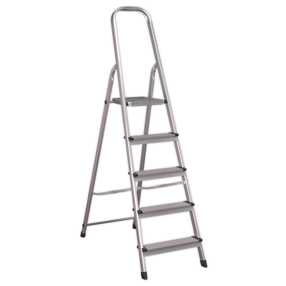 Sealey ASL5 Aluminium Step Ladder 5-Tread EN 131