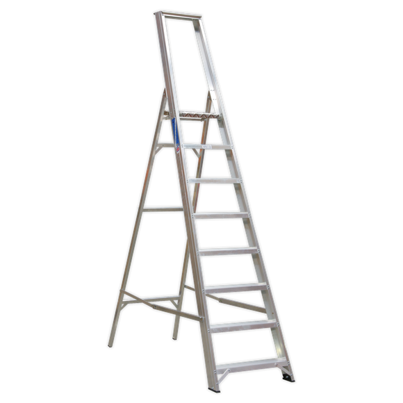 Sealey AXL6 Aluminium Step Ladder 6-Tread Industrial BS 2037/1