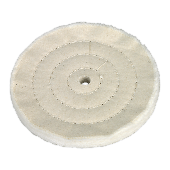 Sealey BG150BW Buffing Wheel Ø150 x 13mm Ø16mm Bore - Fine