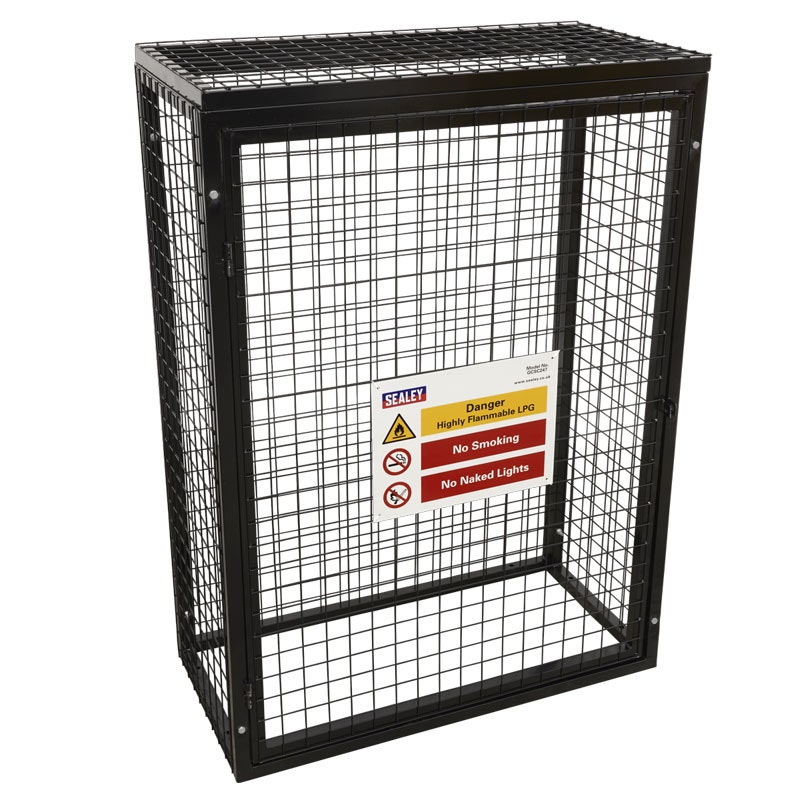 Sealey GCSC247 Safety Cage - 2 x 47kg Gas Cylinders