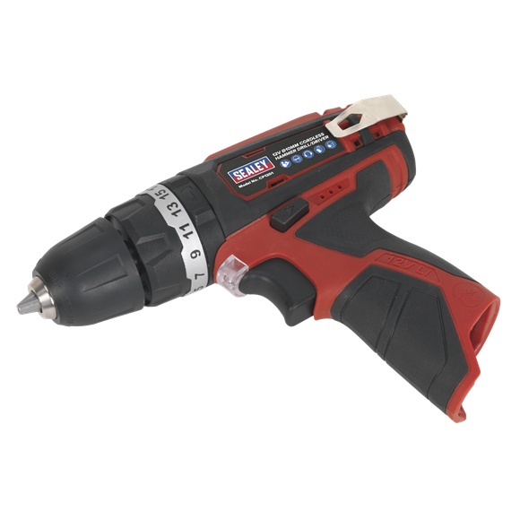 Sealey CP1201 Cordless Hammer Drill/Driver Ø10mm 12V Lithium-ion - Body Only