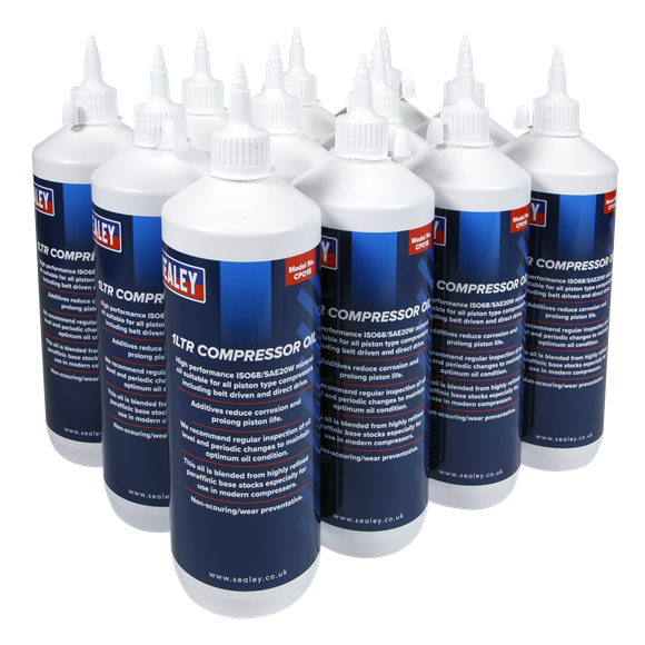 Sealey CPO/1 Compressor Oil 1L - Pack of 12