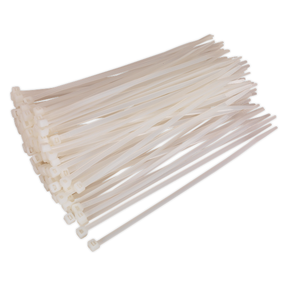 Sealey CT20048P100W Cable Tie 200 x 4.8mm White Pack of 100