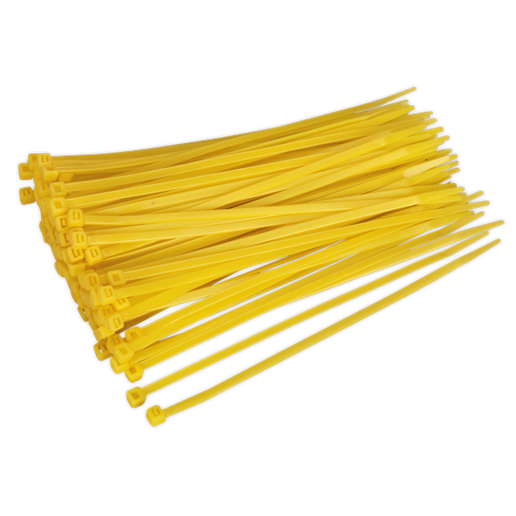 Sealey CT20048P100Y Cable Tie 200 x 4.4mm Yellow Pack of 100