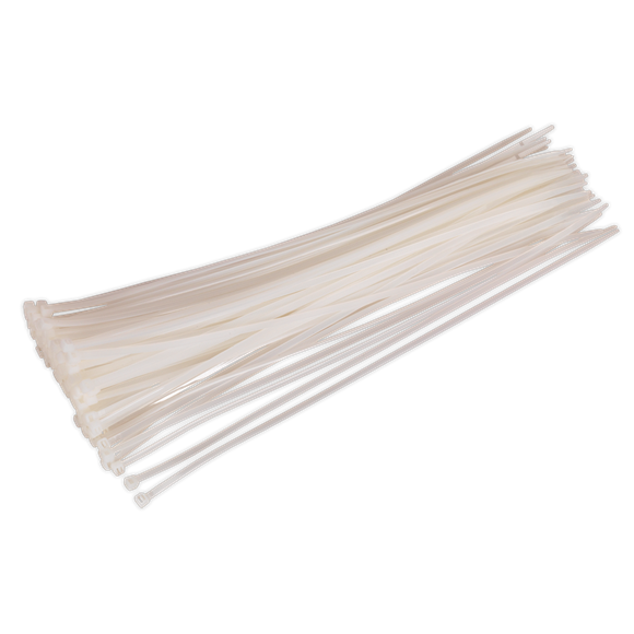 Sealey CT38048P100W Cable Tie 380 x 4.8mm White Pack of 100