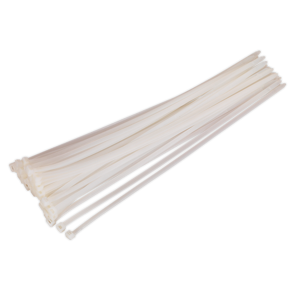 Sealey CT45076P50W Cable Tie 450 x 7.6mm White Pack of 50