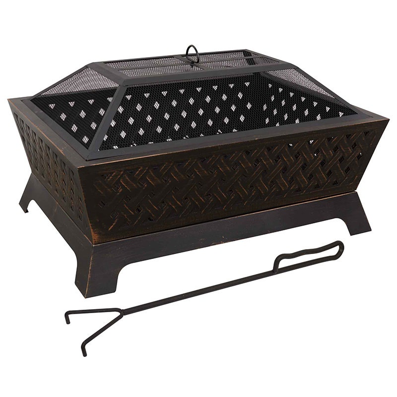 Dellonda 35 Rectangular Outdoor Fire Pit