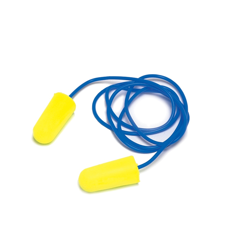 3M E-A-R E-A-Rsoft Yellow Neons Earplugs, 36 dB, Corded, ES-01-005 - 200 Pair