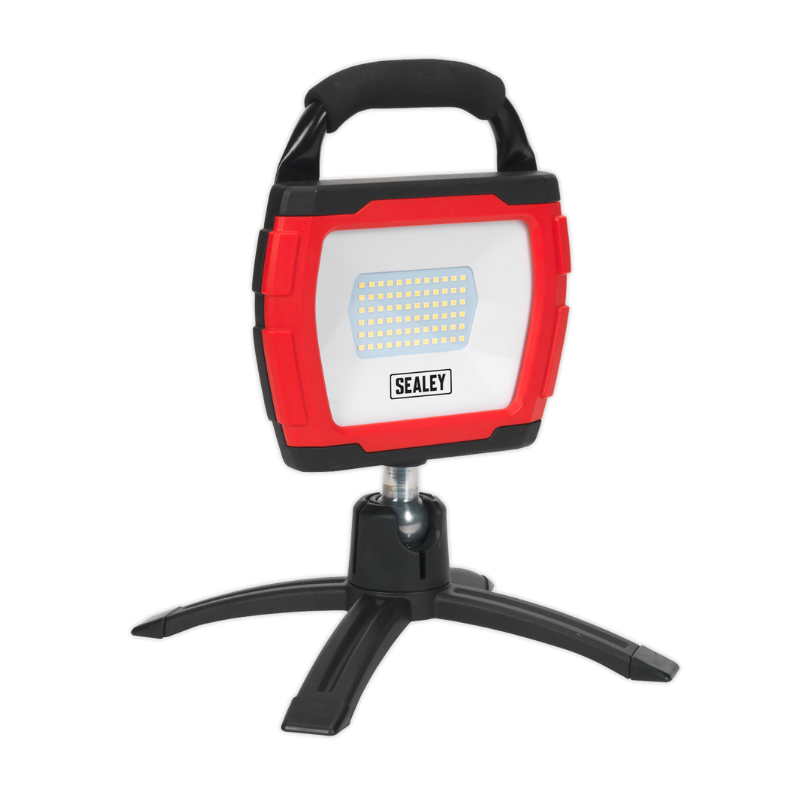 Sealey LED360FR Rechargeable 360° Floodlight 36W SMD LED Portable Red Lithium-ion