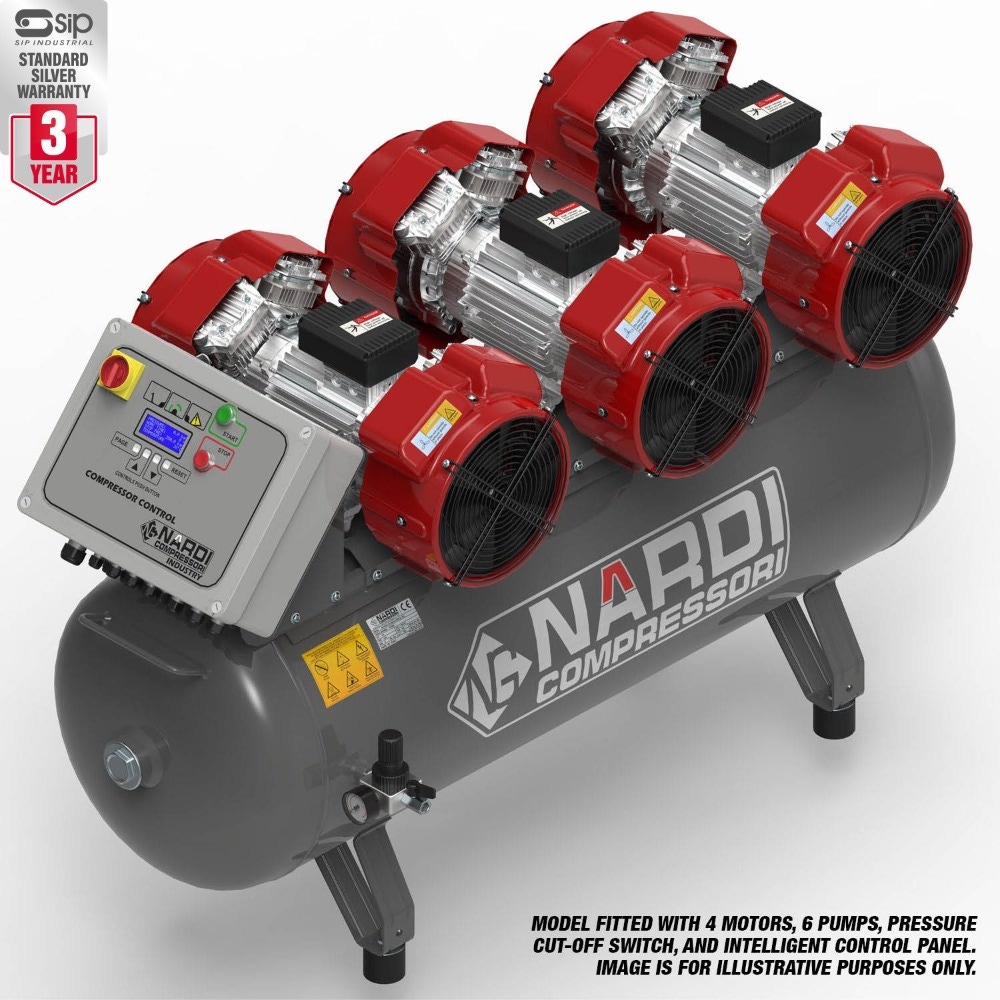 NARDI EXTREME MP 9.00HP 21BAR 270ltr Compressor with Control Panel